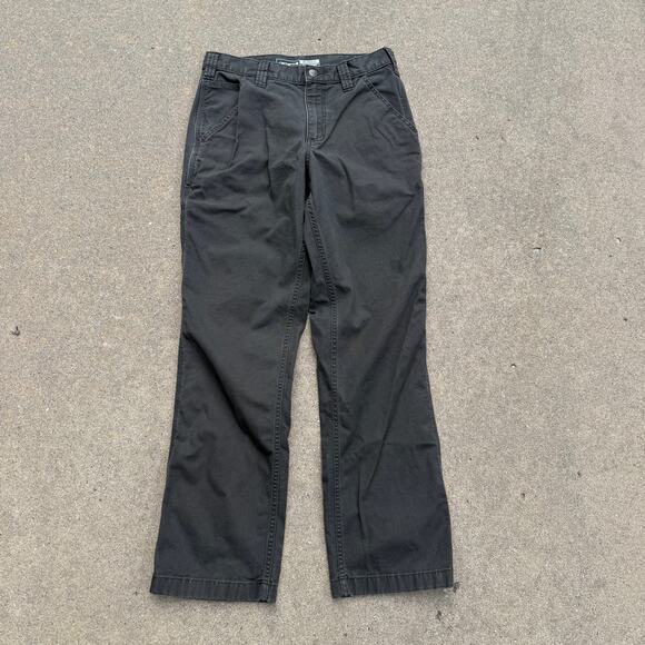 Men's Carhartt Gray Rugged Flex Canvas Utility Work Wear Cargo Pants Sz 30 x 32 - Picture 1 of 7